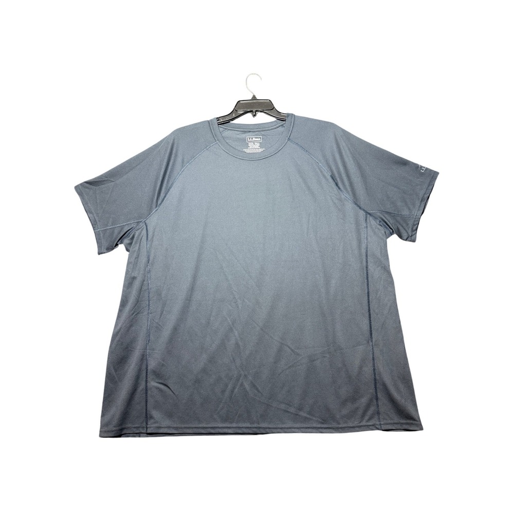 LL Bean Performance T-Shirt Mens‎ XXXL Tall Blue Short Sleeve Activewear